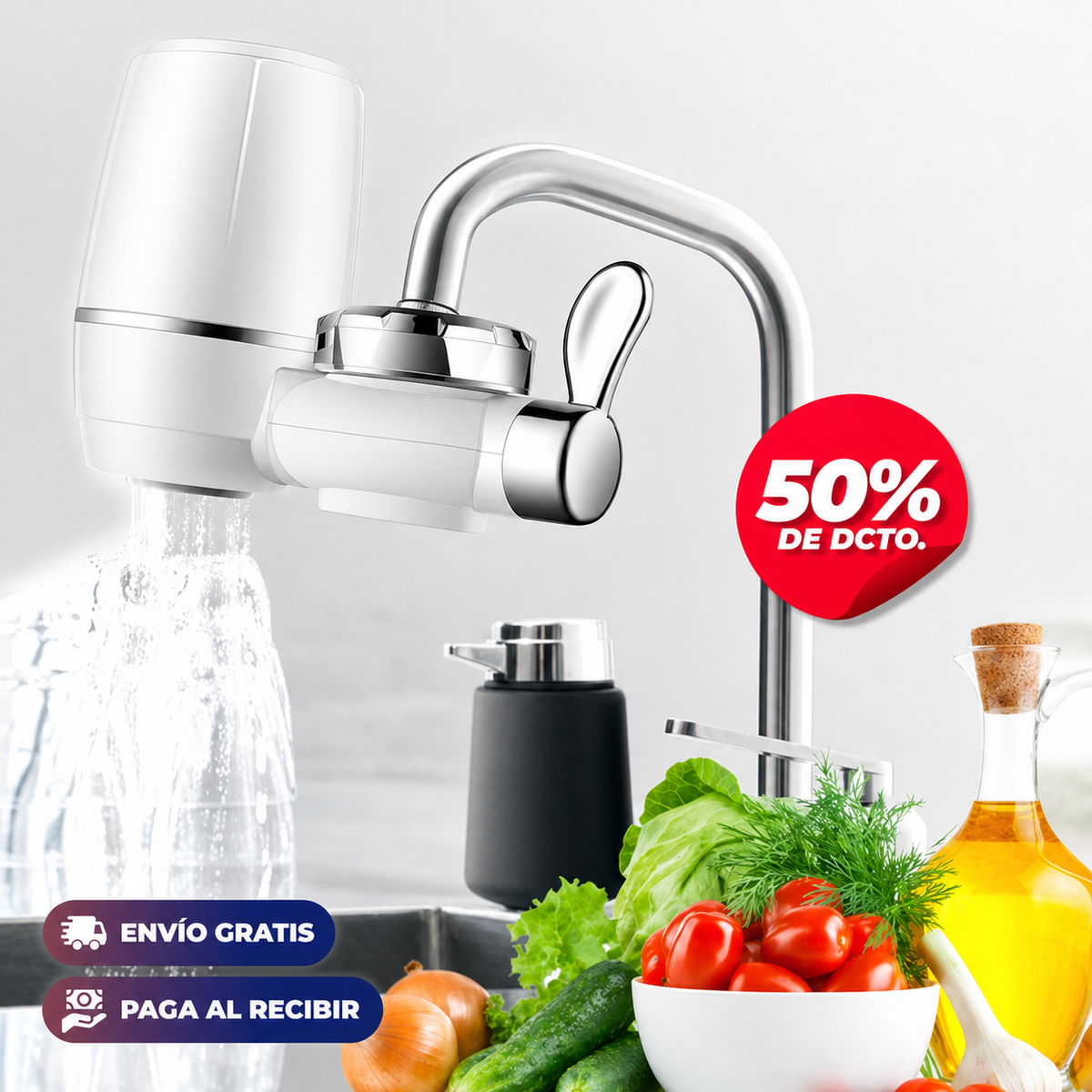 Filtro Purificador de Agua - 7 Niveles de Filtración