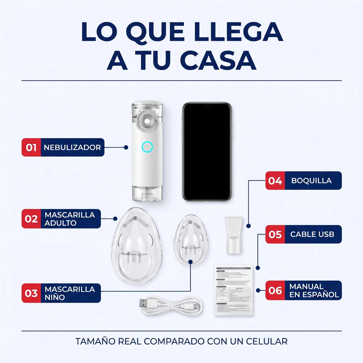 Nebulizador Portátil-  Niños y Adultos