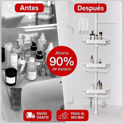 EspacioMax™ – Repisa Esquinera Ajustable