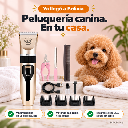 Kit de Peluquería Canina Recargable