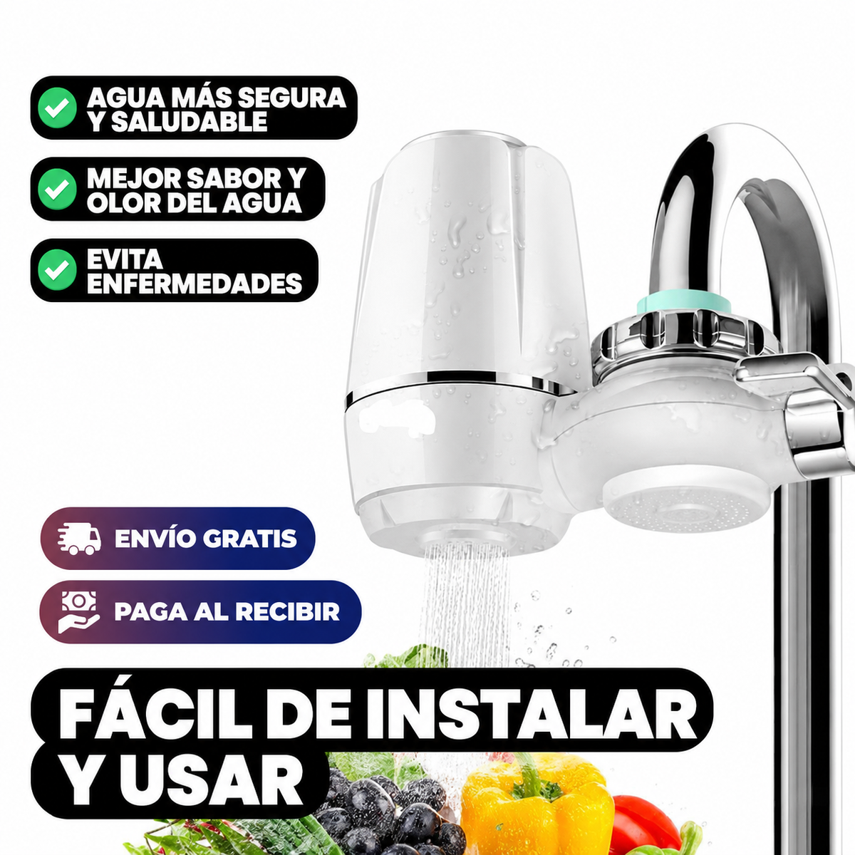 Filtro Purificador de Agua - 7 Niveles de Filtración