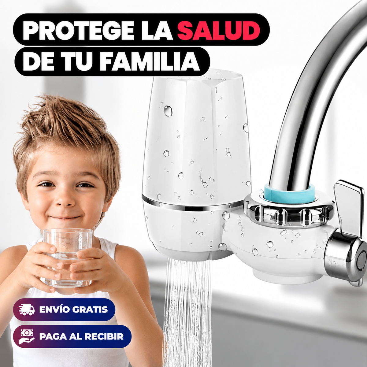 Filtro Purificador de Agua - 7 Niveles de Filtración