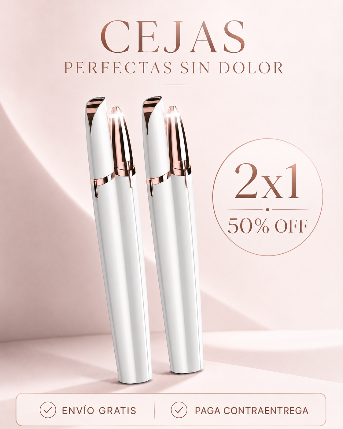 Depilador de Cejas Eléctrico Portátil 2x1