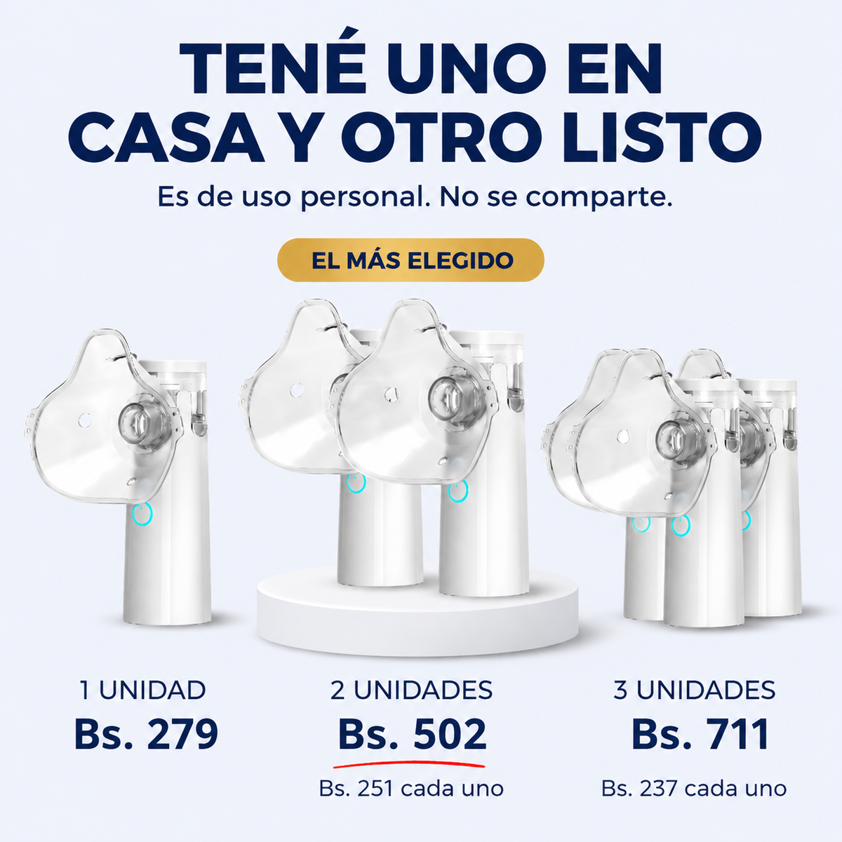Nebulizador Portátil-  Niños y Adultos