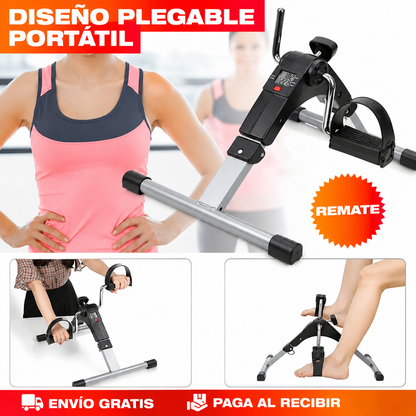 Pedalera Portátil Plegable - Ejercitá Piernas y Brazos en Casa