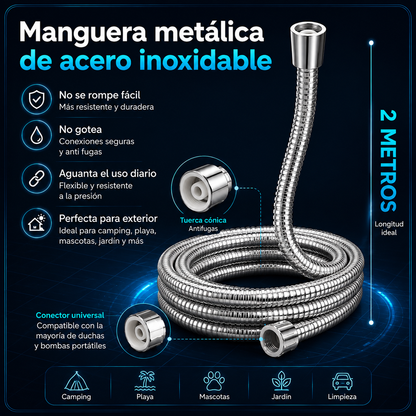 Ducha Portátil Recargable - Agua a Presión Sin Grifo Ni Instalación