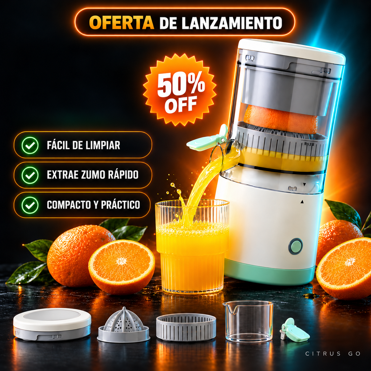 Exprimidora Portátil Recargable