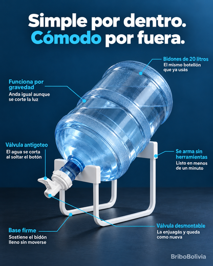 Soporte para Bidón con dispensador