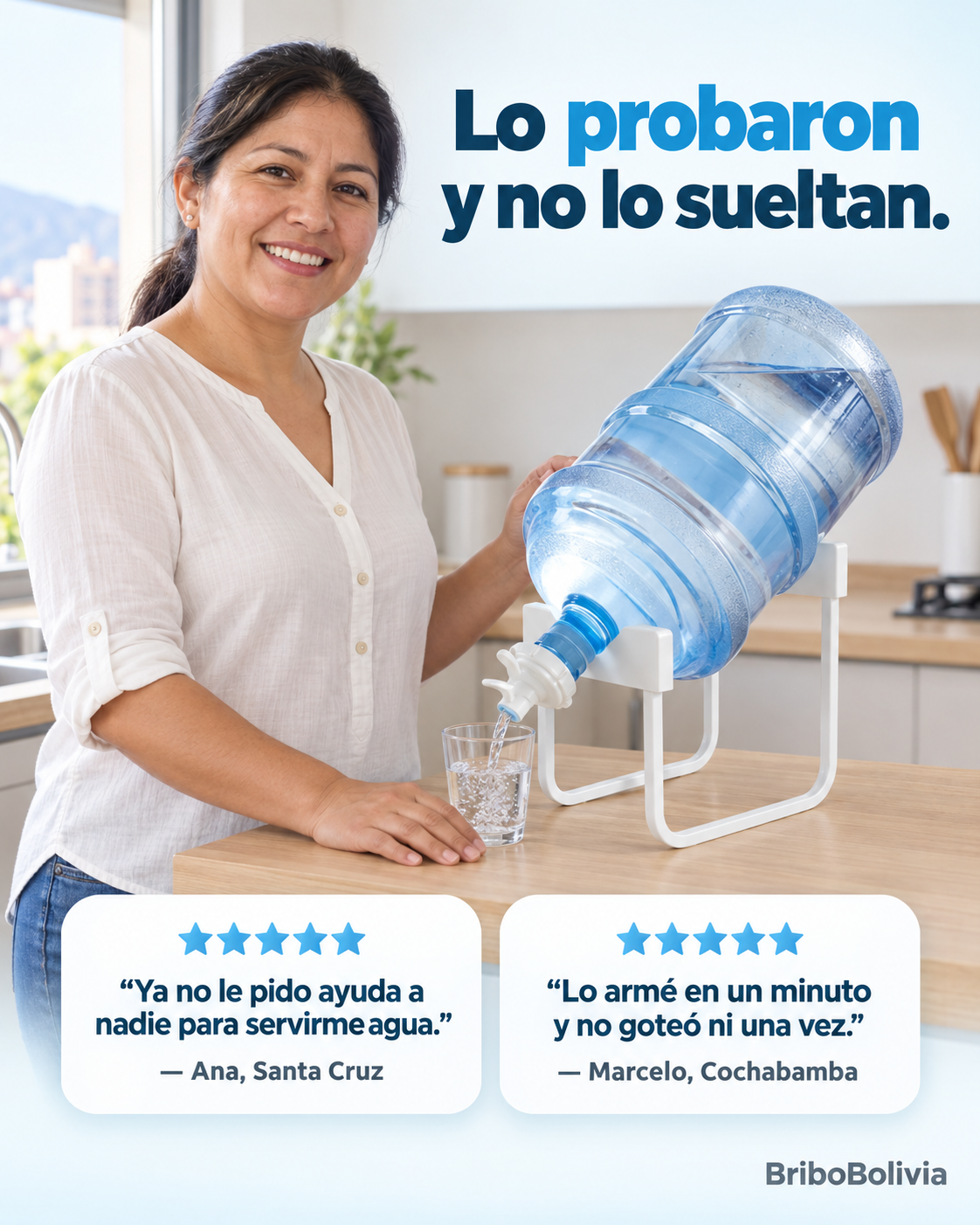 Soporte para Bidón con dispensador