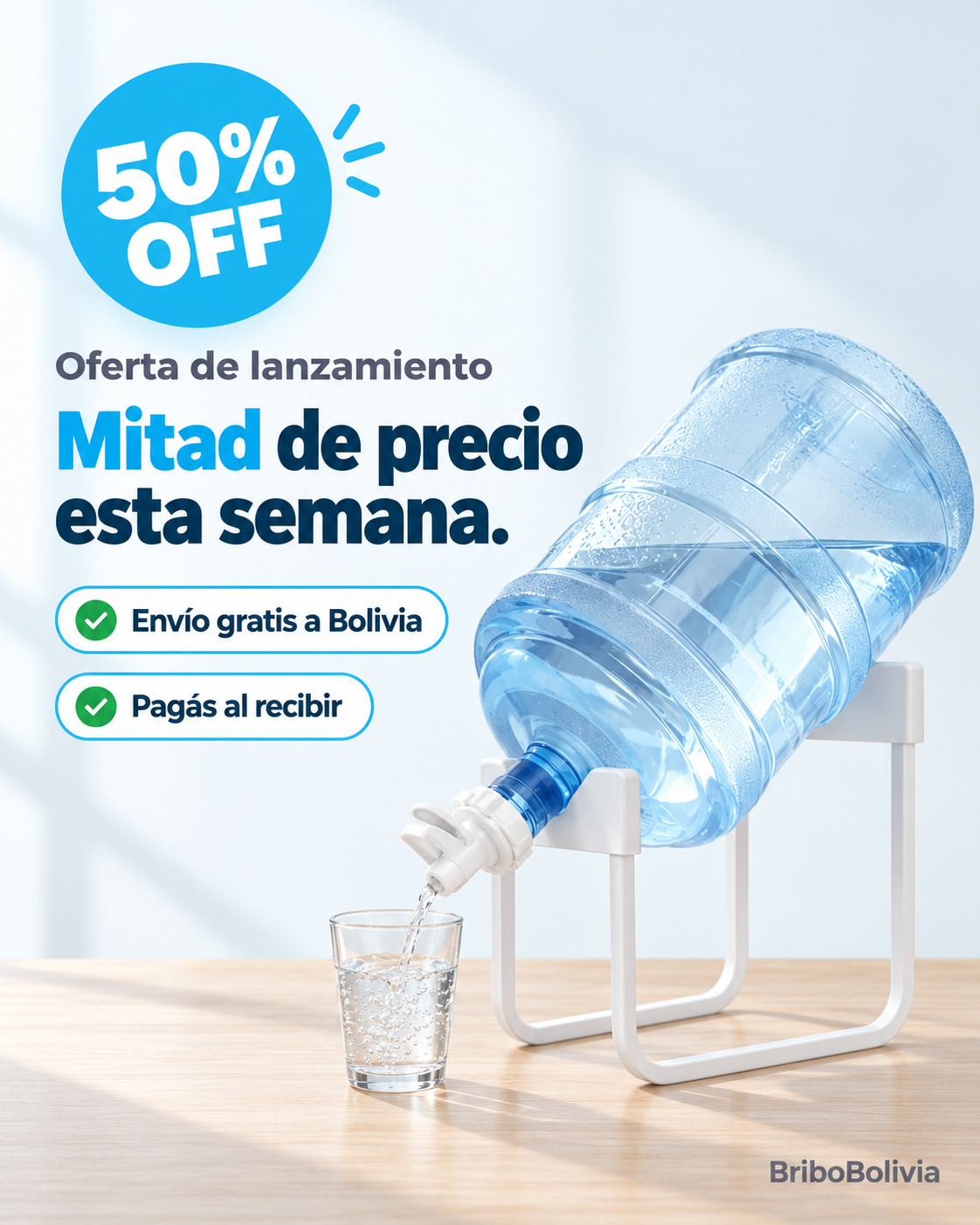 Soporte para Bidón con dispensador