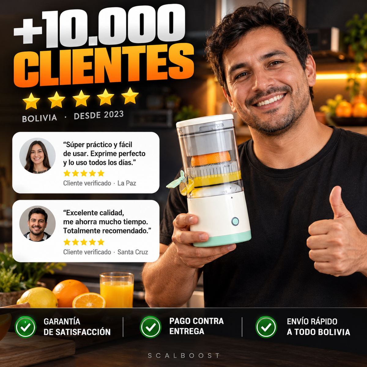 Exprimidora Portátil Recargable